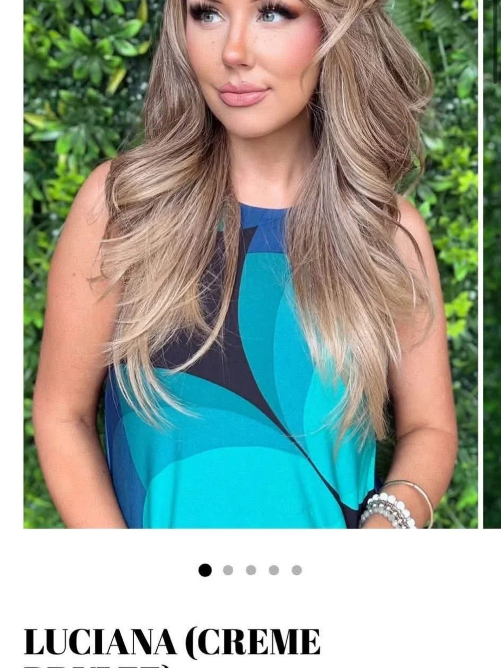 Luciana Creme Blonde Long Layered Lace Front Wig - Natural Waves